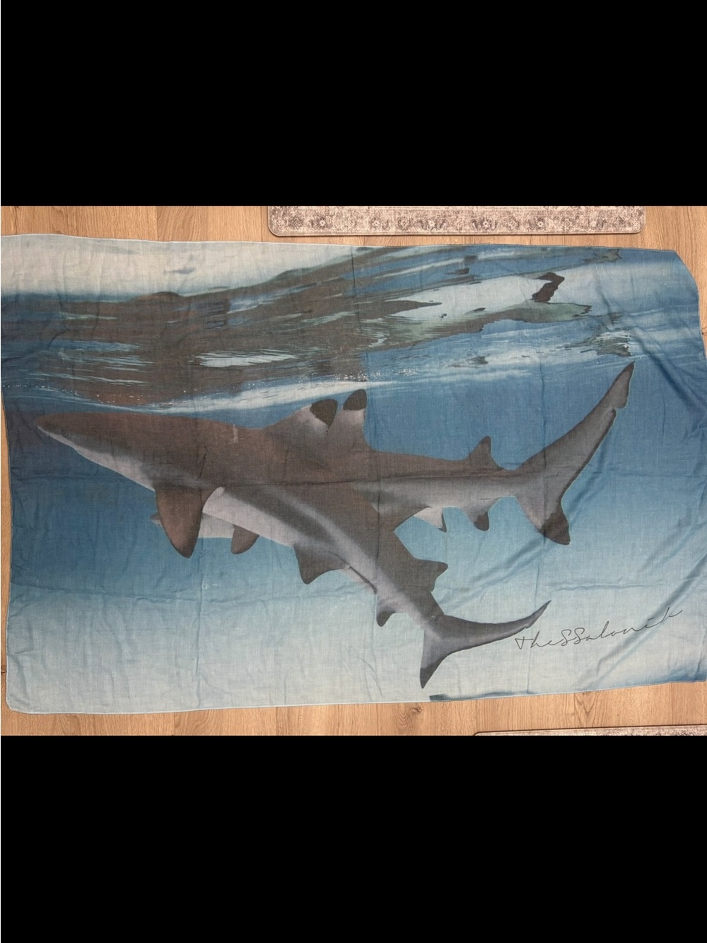 Hawaiian shark pareo sarong